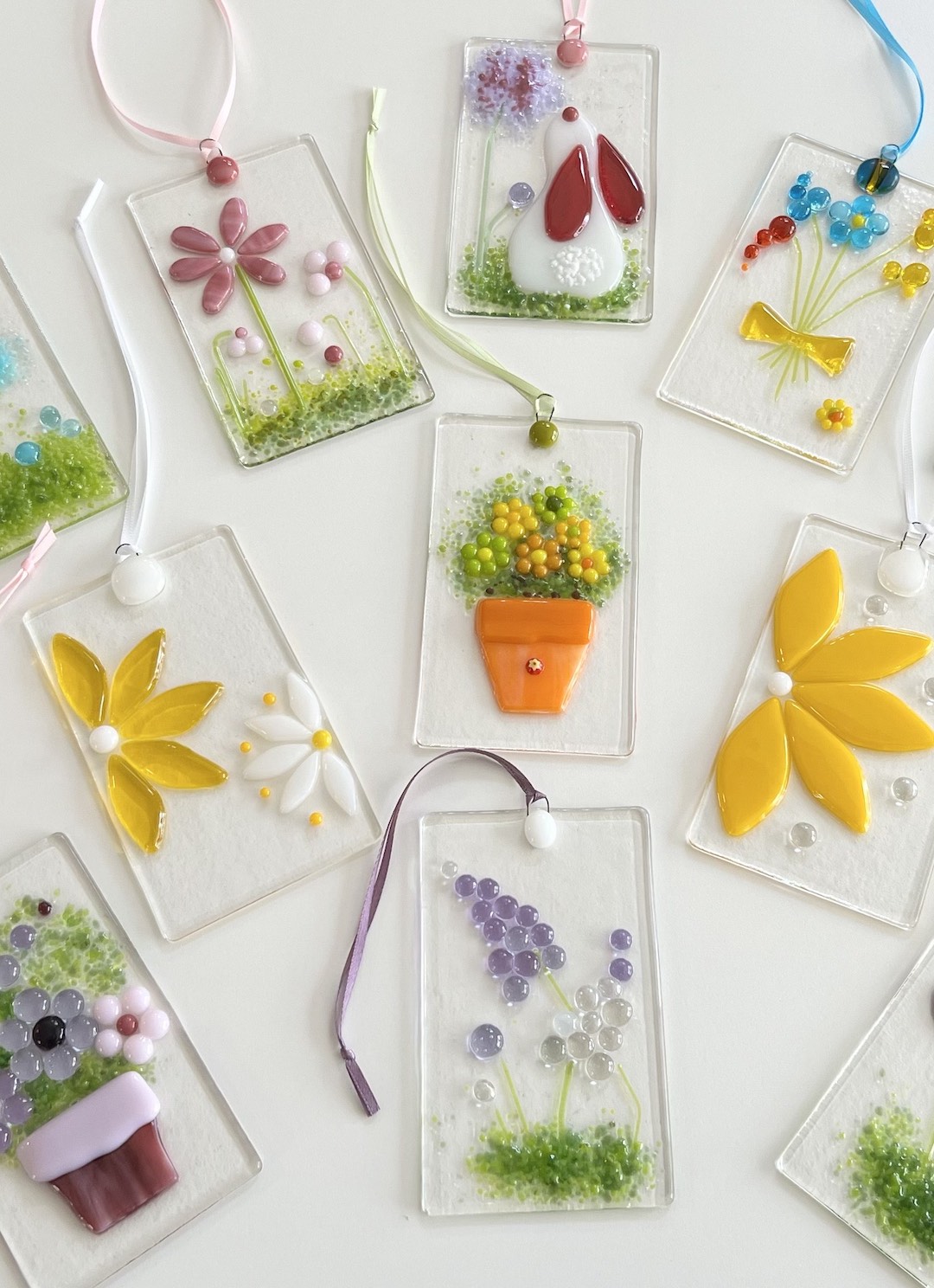 Collage of fiber arts projects