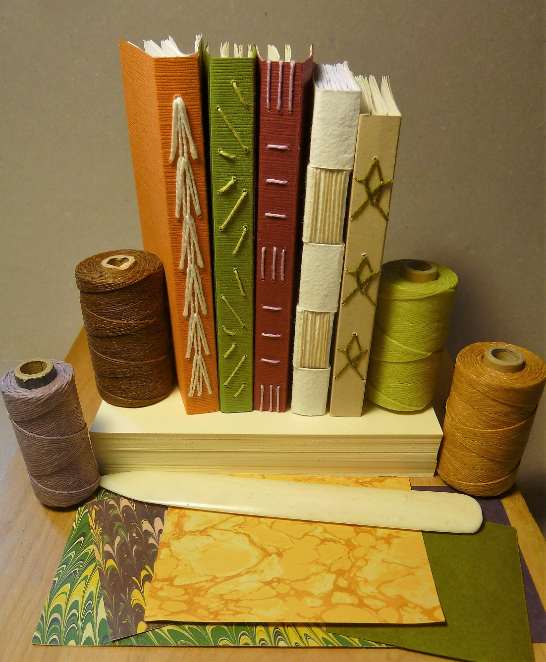 Hand made books with tools