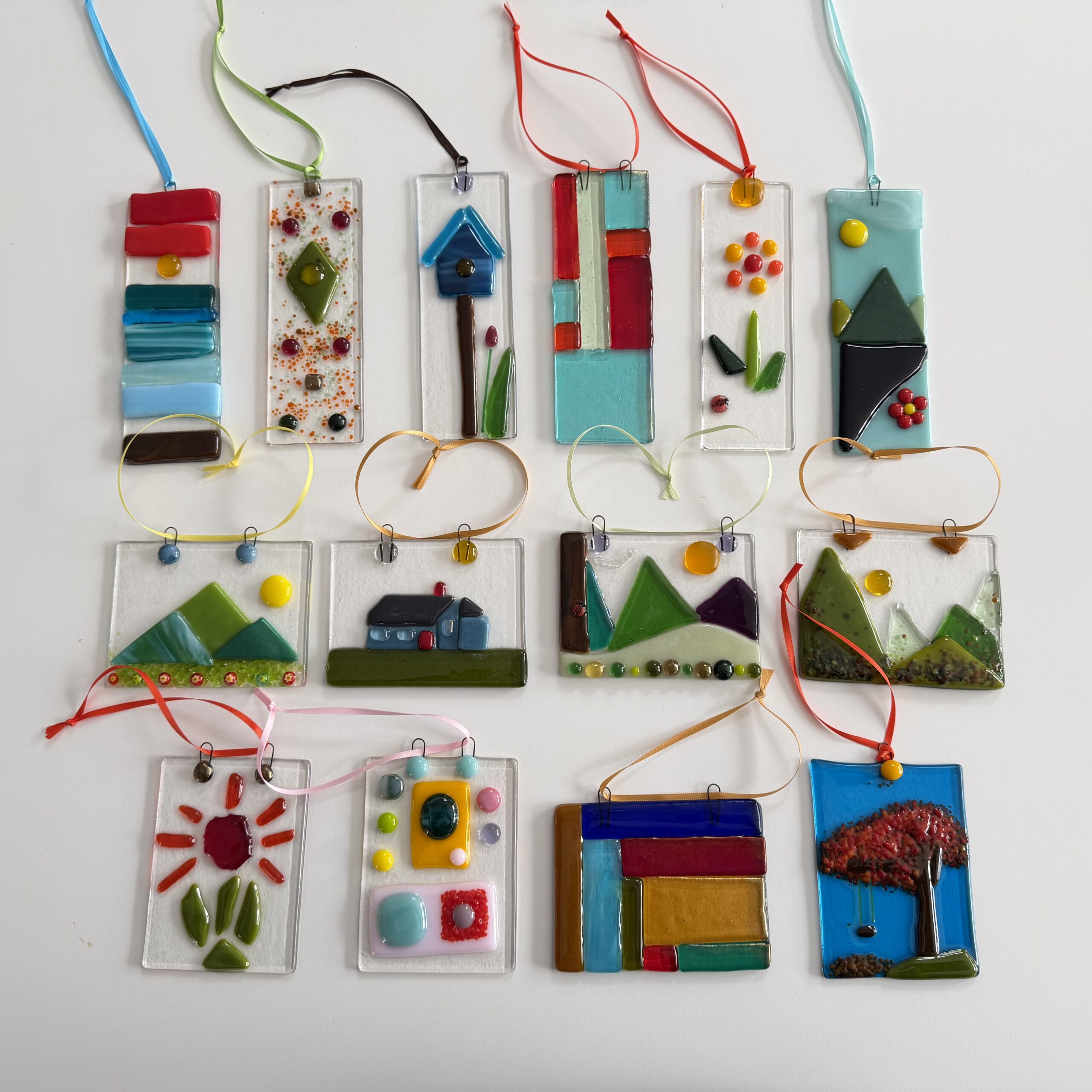 fused glass suncatchers
